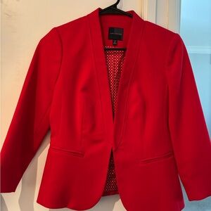 The Limited Red Open-Front Blazer Jacket